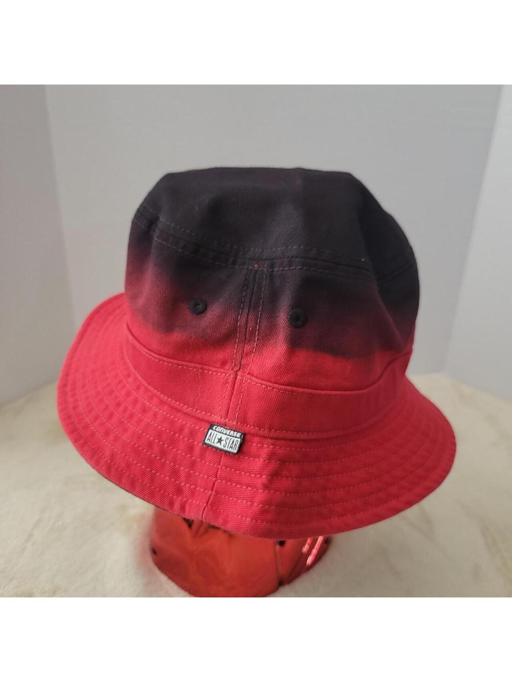 Converse All Star Red Black Ombre Bucket Hat